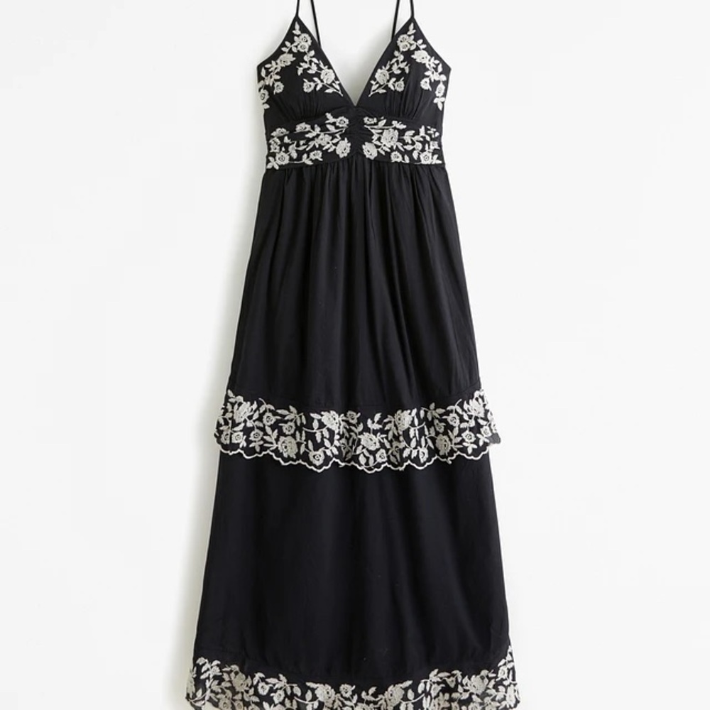 Abercrombie & Fitch Tiered Ruffle Maxi Dress